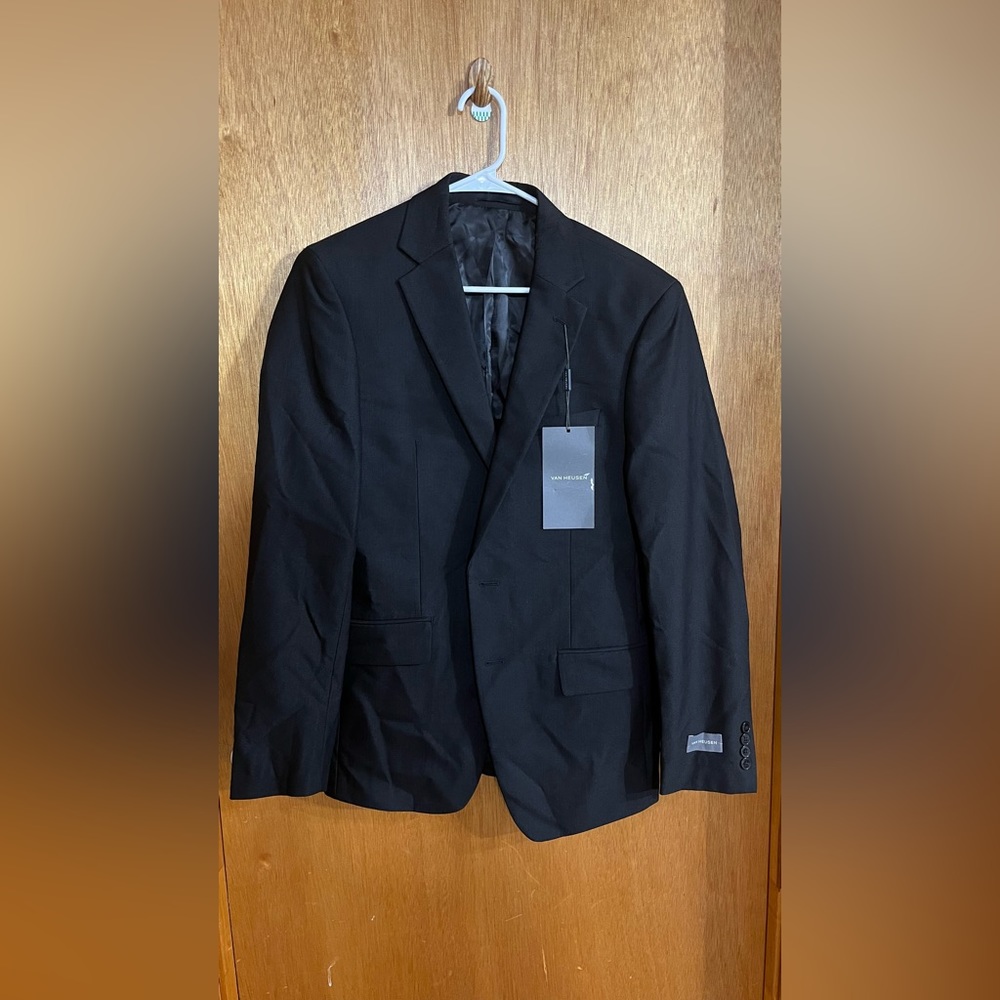 NWOT Van Heusen Black Coat 38R